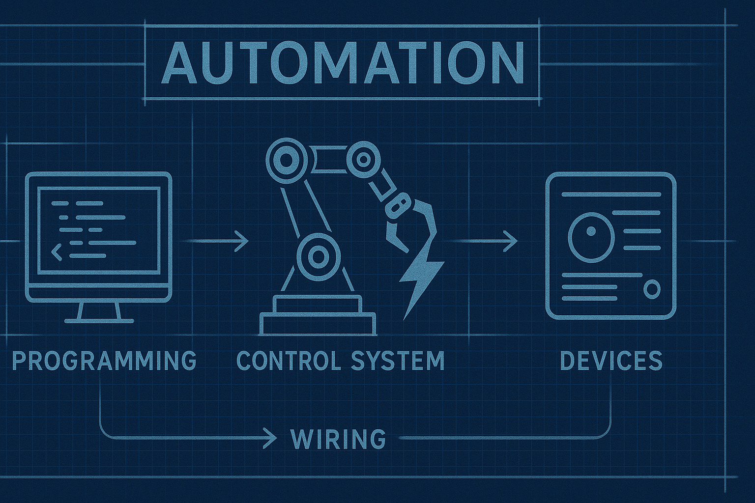 Automation for Electricians - workflow diagram (Design Delulu)