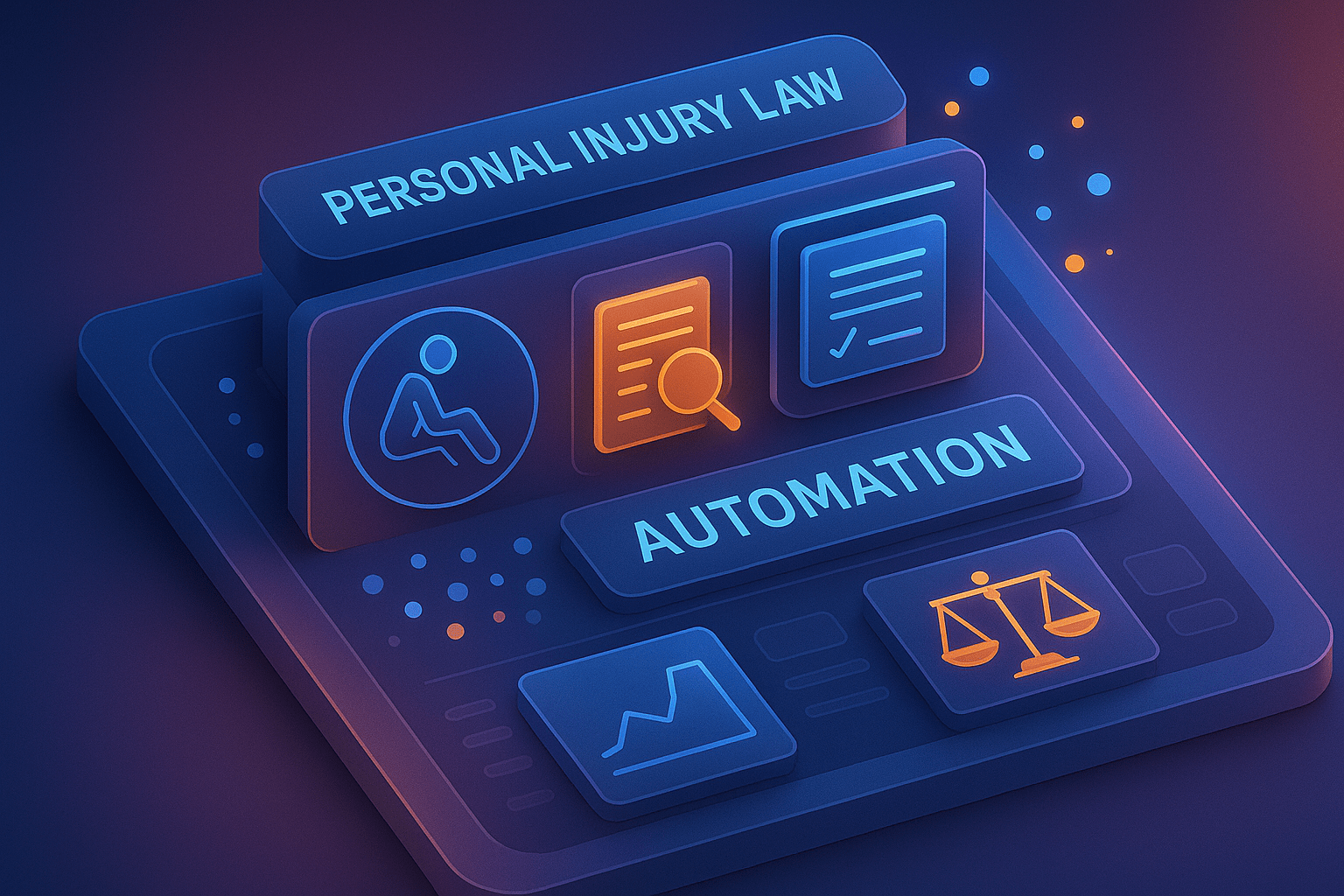 Automation for Personal Injury Law - detail view (Design Delulu)