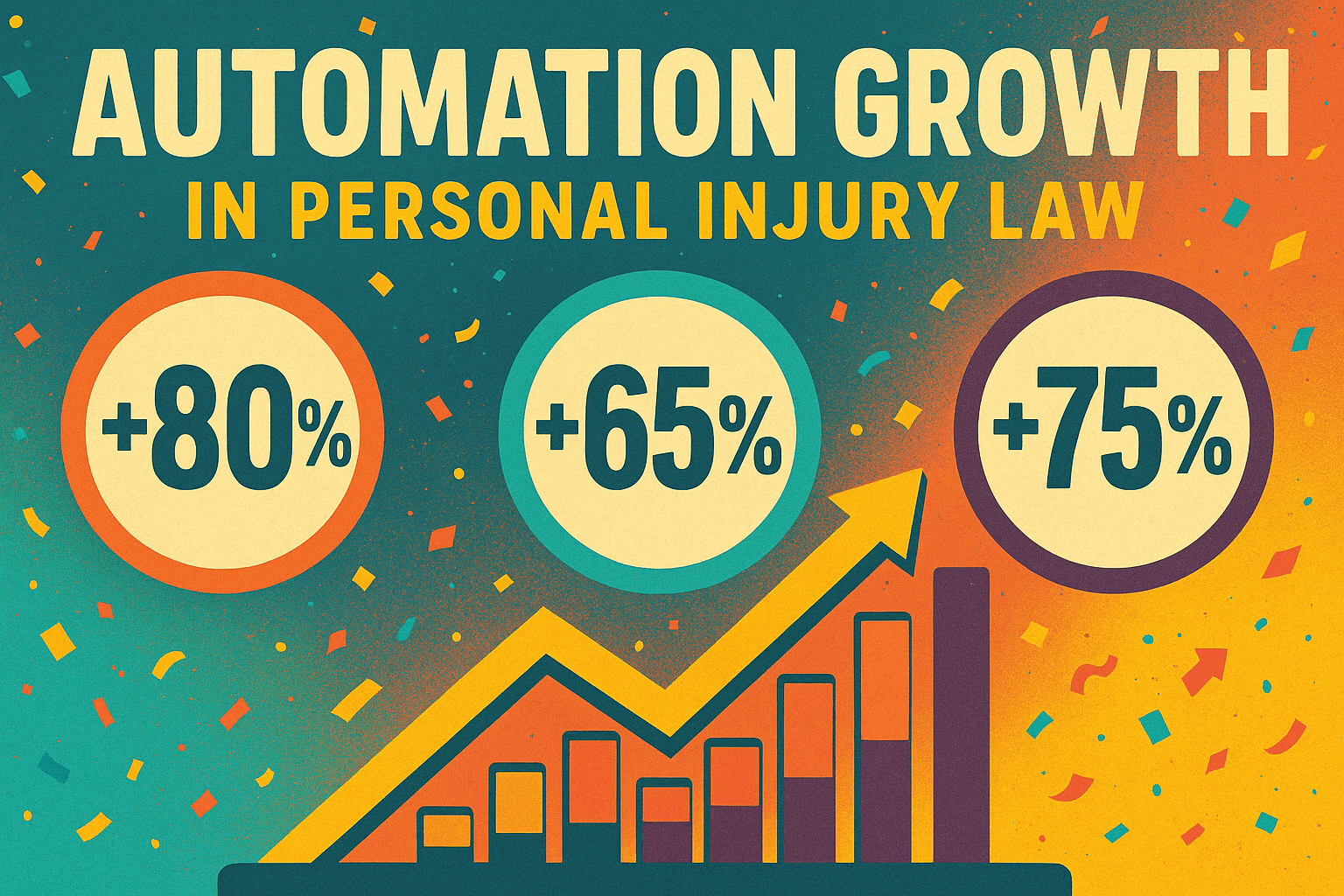Automation for Personal Injury Law - results infographic (Design Delulu)