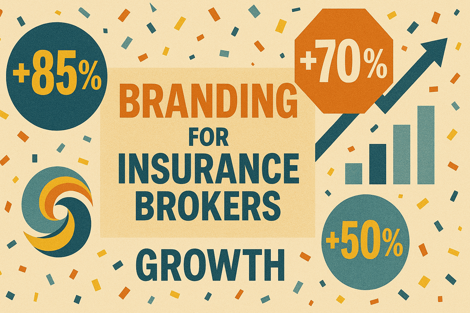 Branding for Insurance Brokers - results infographic (Design Delulu)