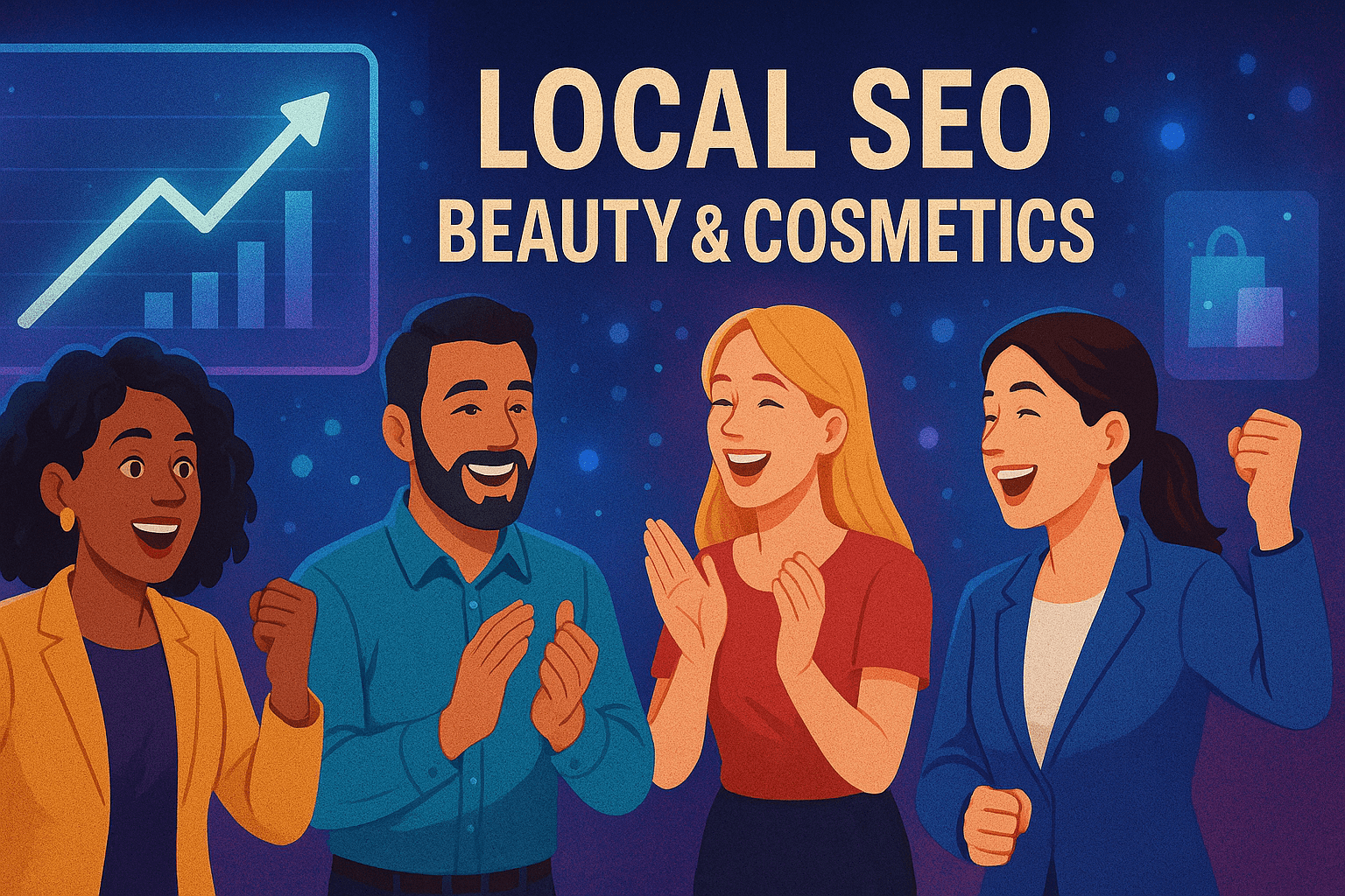 Local SEO for Beauty & Cosmetics - results infographic (Design Delulu)