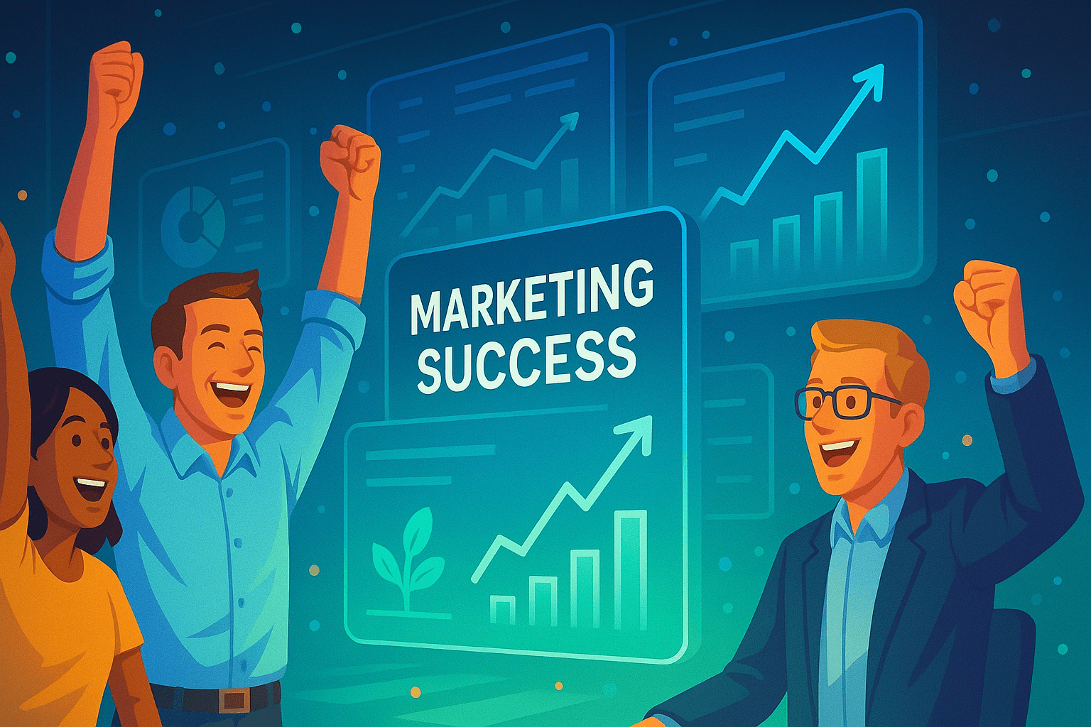 Marketing for Agriculture & Farms - results infographic (Design Delulu)