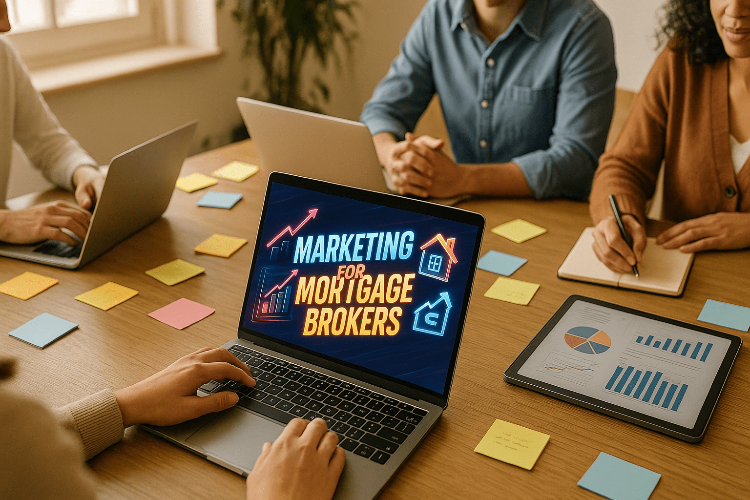 Marketing for Mortgage Brokers - workflow diagram (Design Delulu)