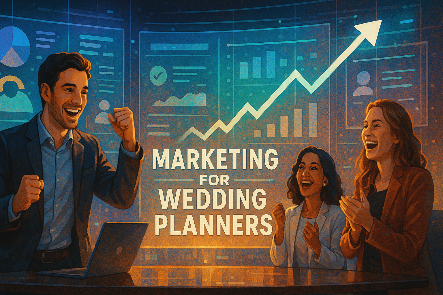 Marketing for Wedding Planners - results infographic (Design Delulu)