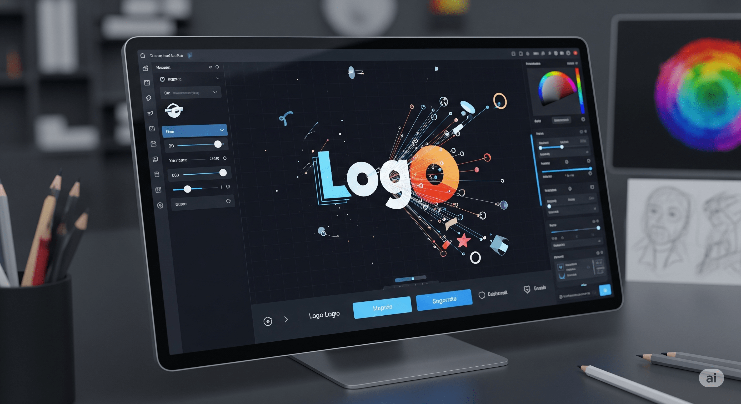 A collection of modern, minimalist logos in various styles.